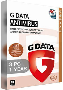 G Data Antiviru - 3 PCs - 1 Year