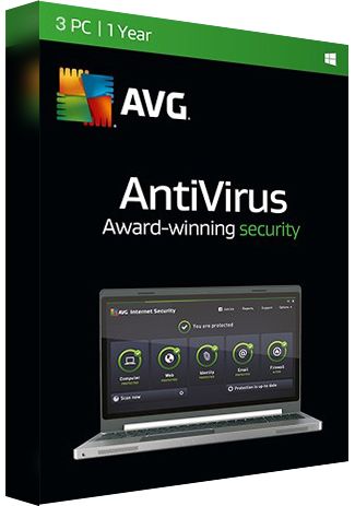 AVG Antivirus - 3 PCs - 1 Year