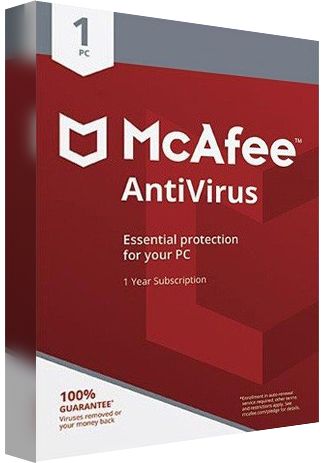 McAfee Antivirus - 1 PC - 1 Year