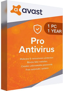 Avast Pro Antivirus - 1 PC - 1 Year