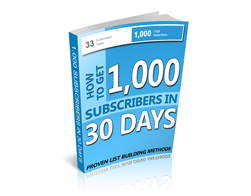 eBook – 1,000 Subscribers in 30 Days