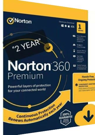 Norton 360 Premium - 1PC - 2 Years - 75GB Cloud Storage